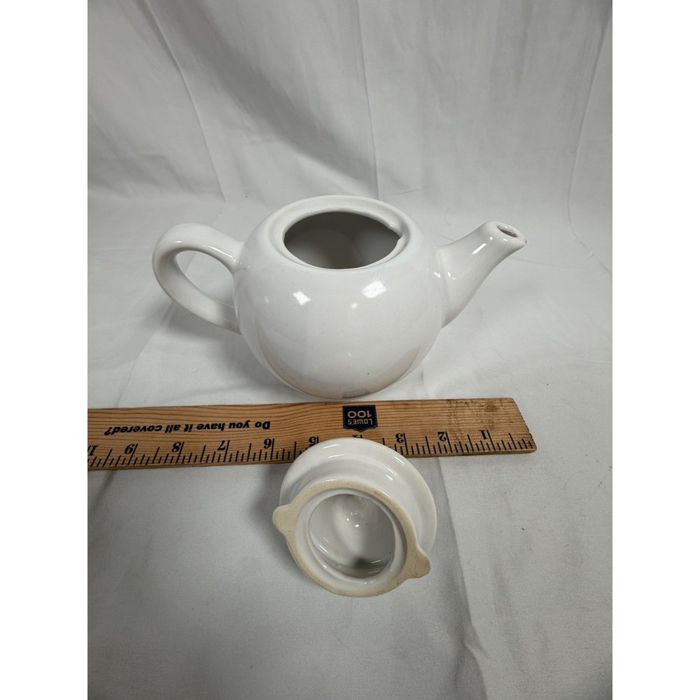 Every Day‎ White Teapot 6" Height VGC